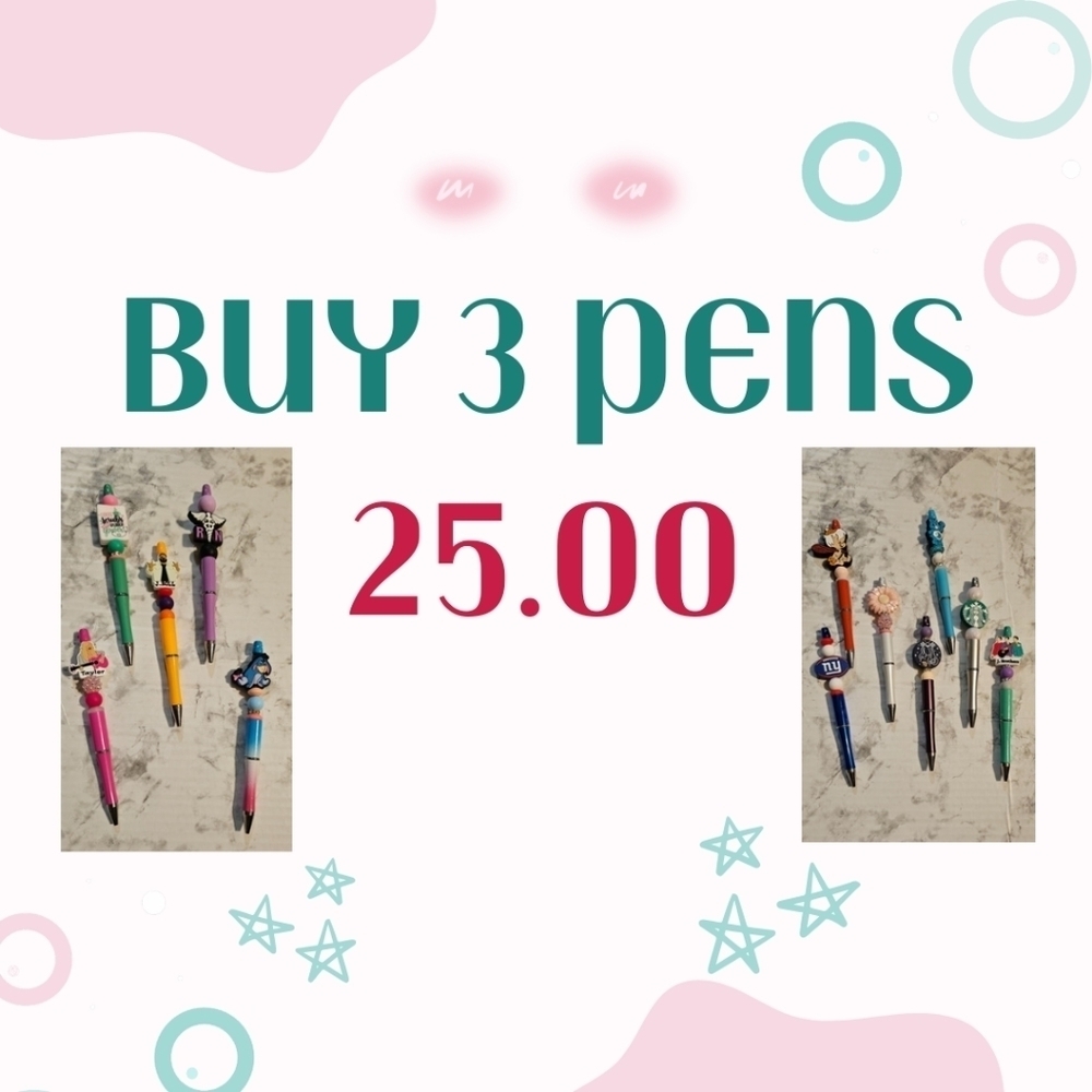 Handcrafted‎ 3 Pen Bundle